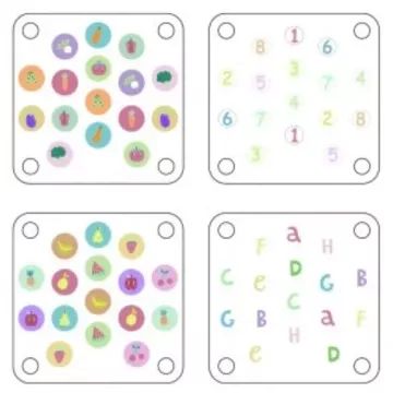 Tooky Toy : Jeu de mémoire pommier avec plateaux interchangeables - .image