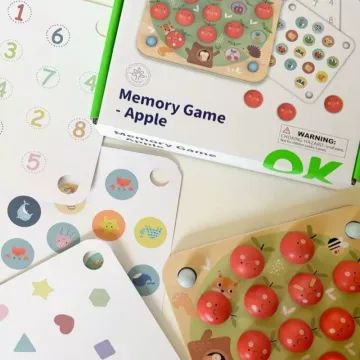 Tooky Toy: Hukommelsesspil med udskiftelige brikker, æbletræ - .billede