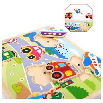 Tooky Toy: Puzzle s efekty zvuku - Vozidla - .obrázek