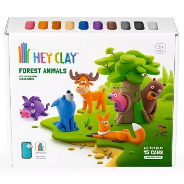 Conjunto de massa Hey Clay: Animais da Floresta - .Imagem