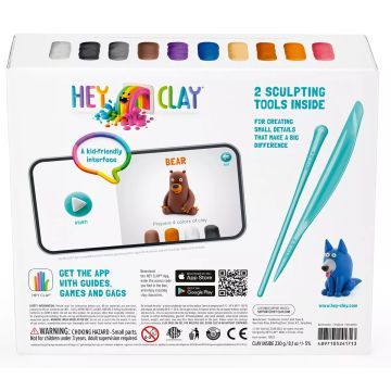 Conjunto de massa Hey Clay: Animais da Floresta - .Imagem