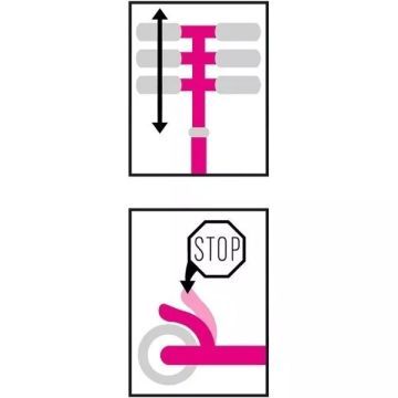 Stamp: Barbie:összecsukható roller CSOMAGOLÁSSÉRÜLT - . kép