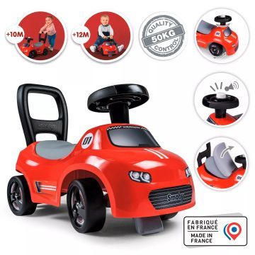 Smoby: Auto Ride-on antepremergător - roșu - .foto