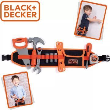 Smoby: Black & Decker gereedschapsgordel met 14 accessoires - .afbeelding