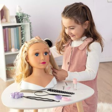 Smoby: Kapsel- en schminkpop - Blond haar - .afbeelding