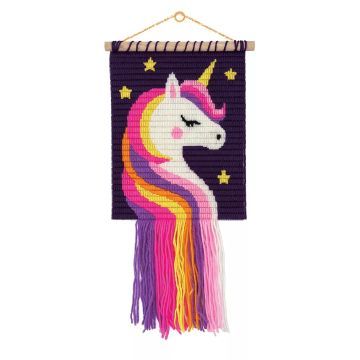 Wow Box: macramé muurdecoratieset - eenhoorn - .afbeelding