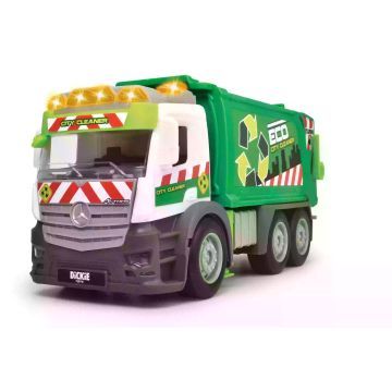 Dickie: Action Truck Mercedes skraldebil med lyd og lys - 26 cm - .billede