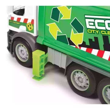 Dickie: Actietruck Mercedes vuilniswagen met geluid en licht - 26 cm - .afbeelding