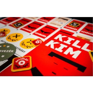 Mate Kill Kim - O jogo de tabuleiro de redução de regime - em húngaro - .Imagem