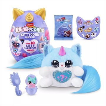 Zuru: Rainbocorns Kittycorn Niespodzianka pluszowa figurka, seria 9 - 19 cm - .zdjęcie 