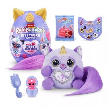 Zuru: Rainbocorns Kittycorn Niespodzianka pluszowa figurka, seria 9 - 19 cm - .zdjęcie 