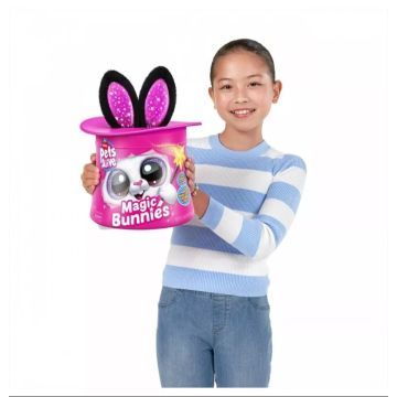 Zuru: Pets Alive Magic Bunnies Varázsnyuszi kalapban, 1. széria, 33 cm - többféle - . kép