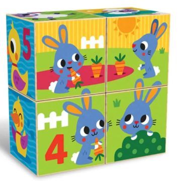 Cub puzzle, lem - ferma veselă - .foto