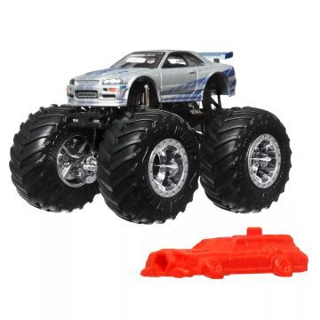 Hot Wheels Monster Trucks: Fast&Furious kisautó, 1:64 - . kép