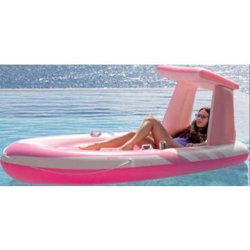 Intex: saltea gonflabilă în formă de barcă - roz 244 - 119 x 97 cm - .foto