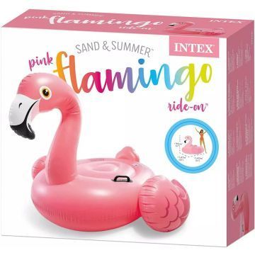 Intex: roze flamingo zwemring, 142 x 137 cm - .afbeelding