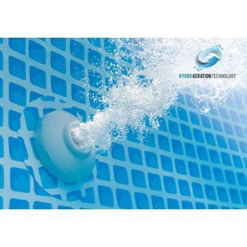 Intex: Szögletes fémvázas medence - 400 x 200 x 100 cm - . kép