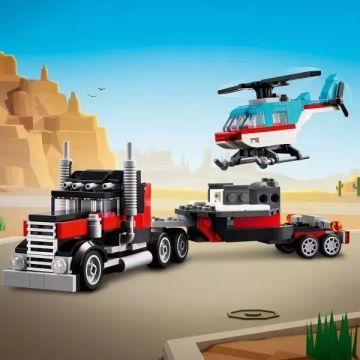 Lego® Creator: 3 az 1-ben Platós teherautó és helikopter 31146 CSOMAGOLÁSSÉRÜLT - . kép