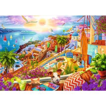 Trefl Premium Plus: Santorini - 1000 darabos puzzle - . kép