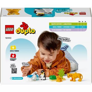 LEGO® DUPLO® Familii de animale sălbatice: Pinguini și lei 10442 - .foto