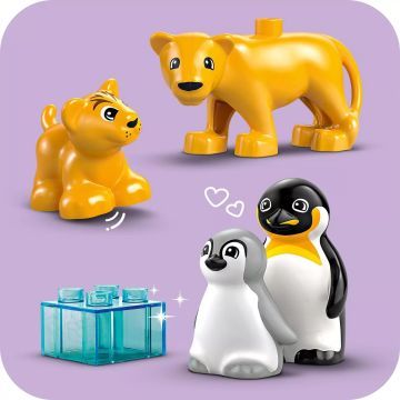 LEGO® DUPLO® Familii de animale sălbatice: Pinguini și lei 10442 - .foto
