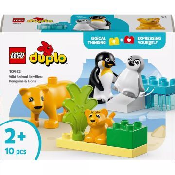 LEGO® DUPLO® Familii de animale sălbatice: Pinguini și lei 10442 - .foto