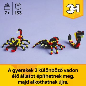 LEGO® Creator 3in1 Mežonīgie dzīvnieki: Pārsteigumu pilnais zirneklis 31159 - .attēls