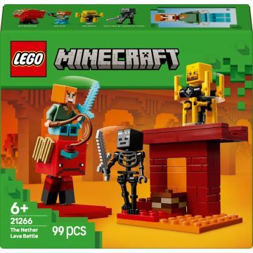 LEGO® Minecraft® Batalha no Lago de Lava do Nether 21266 - .Imagem