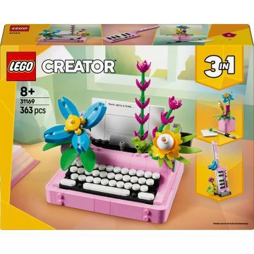 LEGO® Creator 3em1 Máquina de Escrever com Flores 31169 - .Imagem