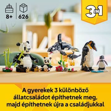 LEGO® Creator 3em1 Animais Selvagens: Família de Pandas 31165 - .Imagem
