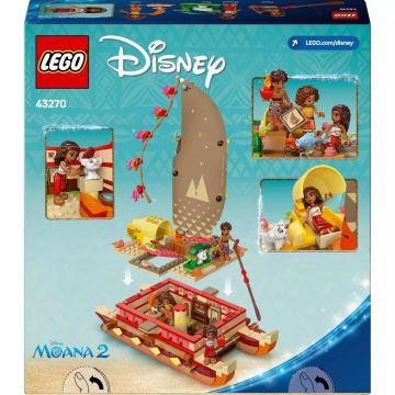 LEGO® Disney Princess Vaiana piedzīvojumiem bagātā kanoe laiva 43270 - .attēls