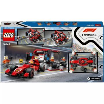 LEGO® City F1®-es boxutca és személyzet, Ferrari autóval 60443 - . kép