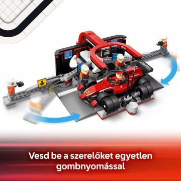 LEGO® City F1® boxová ulička a posádka, Ferrari auto 60443 - .obrázek