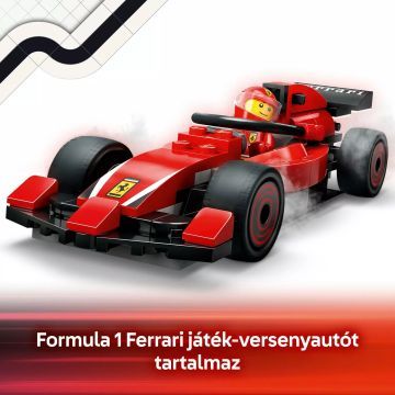 LEGO® City F1®-es boxutca és személyzet, Ferrari autóval 60443 - . kép