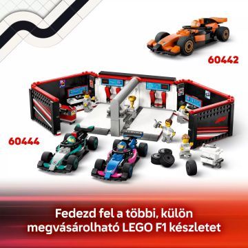 LEGO® City F1®-es boxutca és személyzet, Ferrari autóval 60443 - . kép