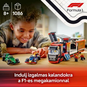 LEGO® City F1® kravas auto ar RB20 un AMR24 F1® auto 60445 - .attēls