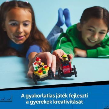 LEGO® City Pizzásautó vs. tűzoltóautó, versenyautós csomag 60458 - . kép