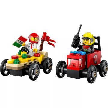 LEGO® City Pizzásautó vs. tűzoltóautó, versenyautós csomag 60458 - . kép