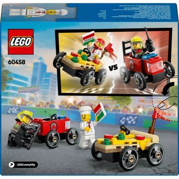 LEGO® City Pizzásautó vs. tűzoltóautó, versenyautós csomag 60458 - . kép