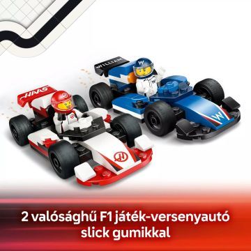 LEGO® City F1®-es Williams Racing és Haas F1® versenyautók 60464 - . kép