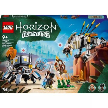 LEGO® Horizon Adventures Aloy és Varl a páncéljáró és a fűrészfog ellen 77037 - . kép