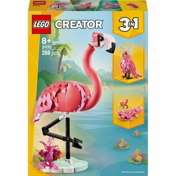 LEGO® Creator 3em1 Animais Selvagens: flamingo rosa 31170 - .Imagem