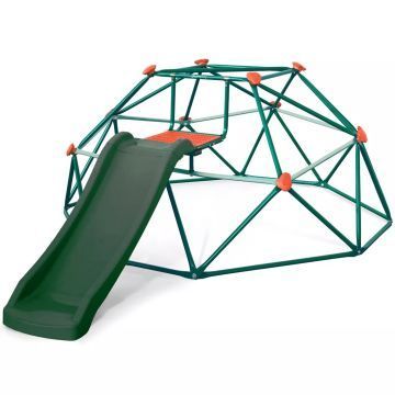 Plum: Deimos Cúpula de Escalada Metálica com Escorregador - 261 x 182 x 90 cm