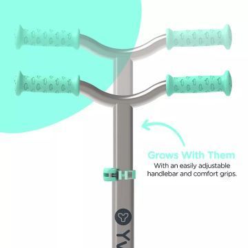Yvolution: Glider Air dobrável, luminoso, triciclo - Verde - .Imagem