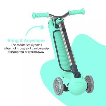 Yvolution: Glider Air dobrável, luminoso, triciclo - Verde - .Imagem