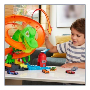 Hot Wheels: Set pista Attacco T-Rex - .immagine