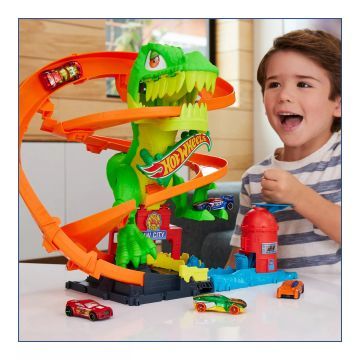 Hot Wheels: Set pista Attacco T-Rex - .immagine