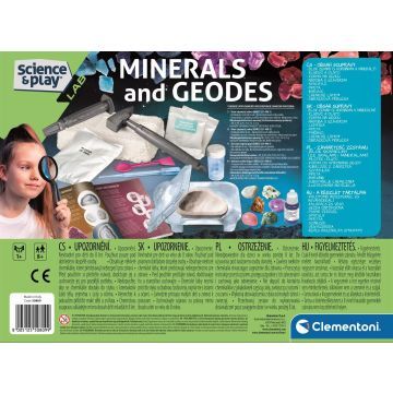 Clementoni : Science & Play - Kit scientifique Minéraux et Géodes - .image