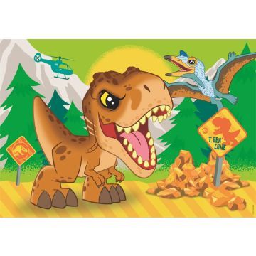 Clementoni: SuperColor Jurassic World - 2 x 20 stukjes puzzel - .afbeelding