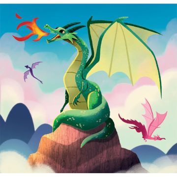 Clementoni: SuperColor Fantastiniai gyvūnai - 3 x 48 dalių dėlionė - .vaizdas